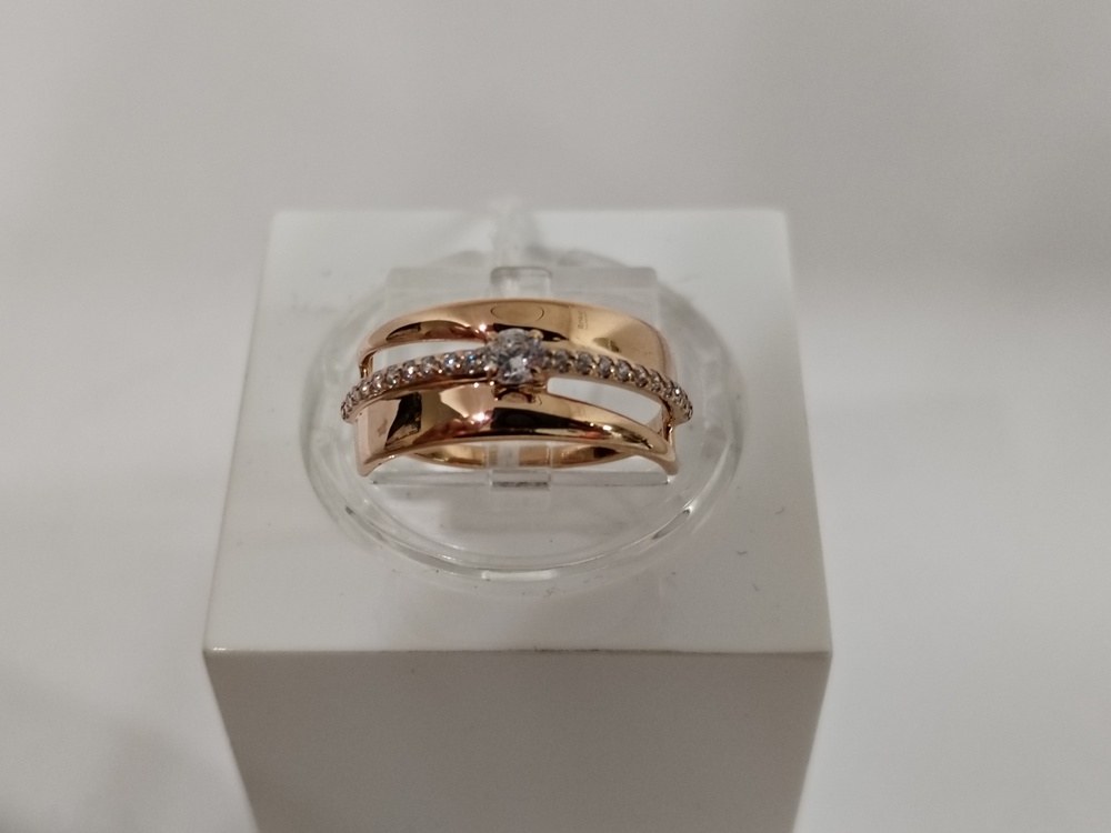 КОЛКМИ585 КОЛЬЦО С КАМНЯМИ (Au 585)