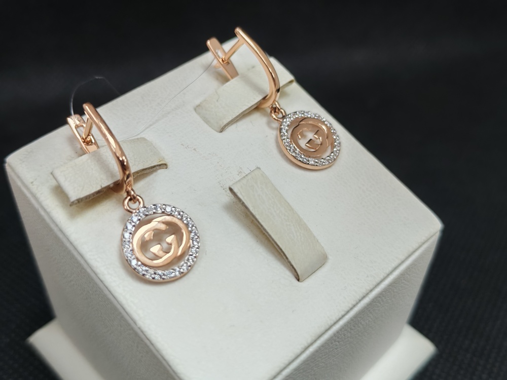 СЕРЬГИ С КАМНЯМИ (Au 585)