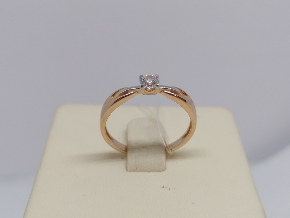 019413 КОЛЬЦО С КАМНЕМ (Au 585)