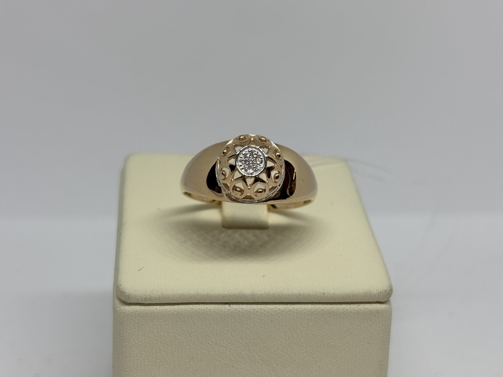 КОЛЬЦО С КАМНЯМИ (Au 585)