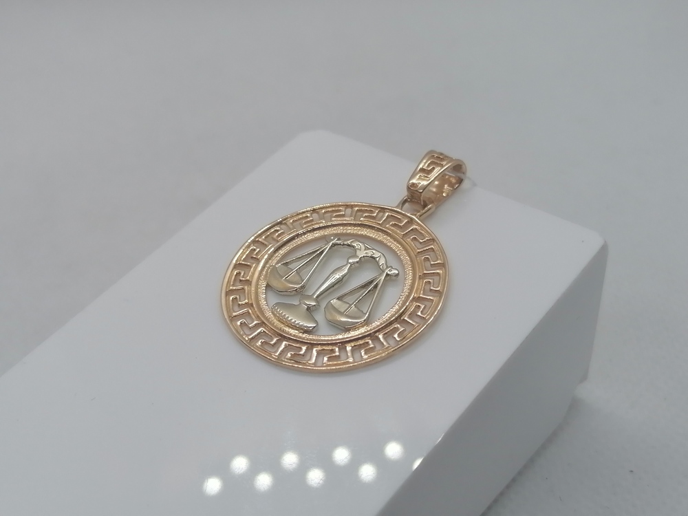 ПОДВЕСКА ЗНАК ЗОДИАКА ВЕСЫ Au 585