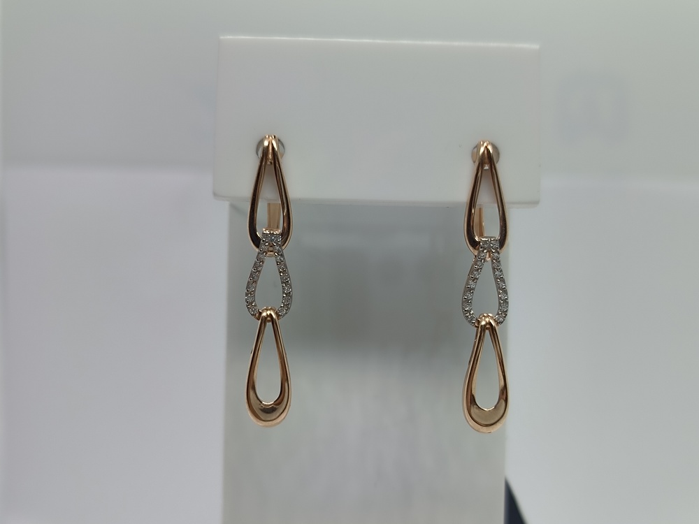 СЕРЬГИ С КАМНЯМИ (Au 585)