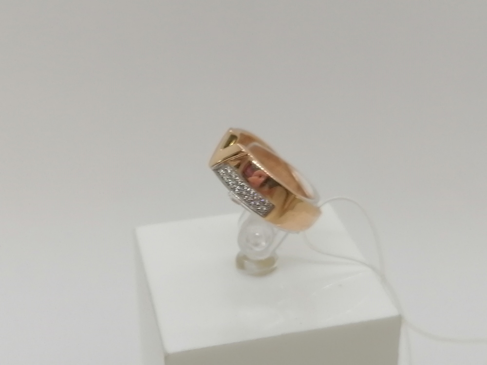 КОЛЬЦО С КАМНЯМИ (Au 585)