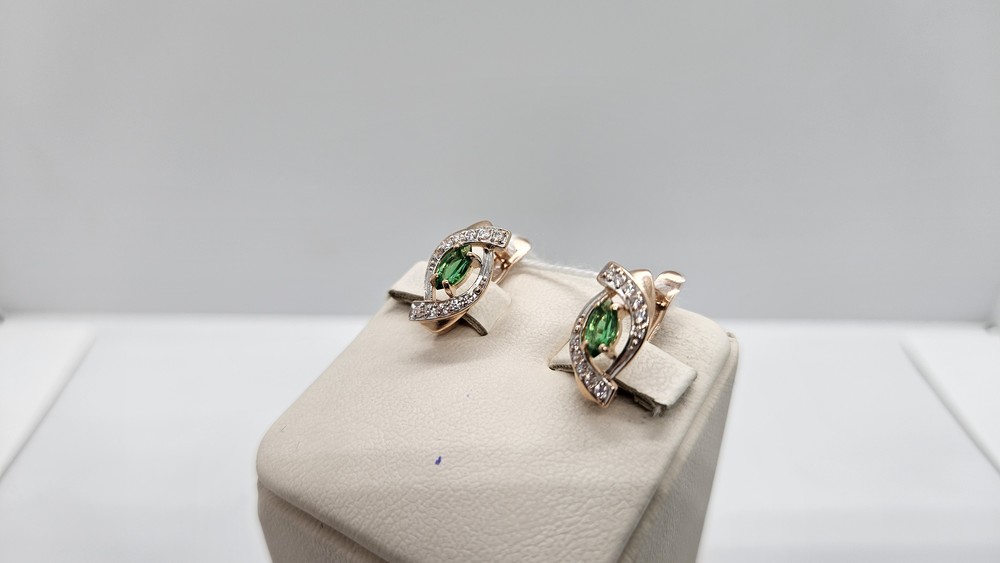 СЕРЬГИ С КАМНЯМИ (Au 585)