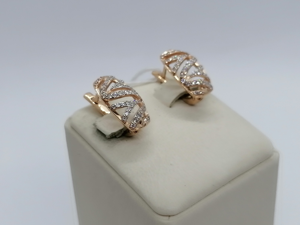 СЕРЬГИ С КАМНЯМИ (Au 585)