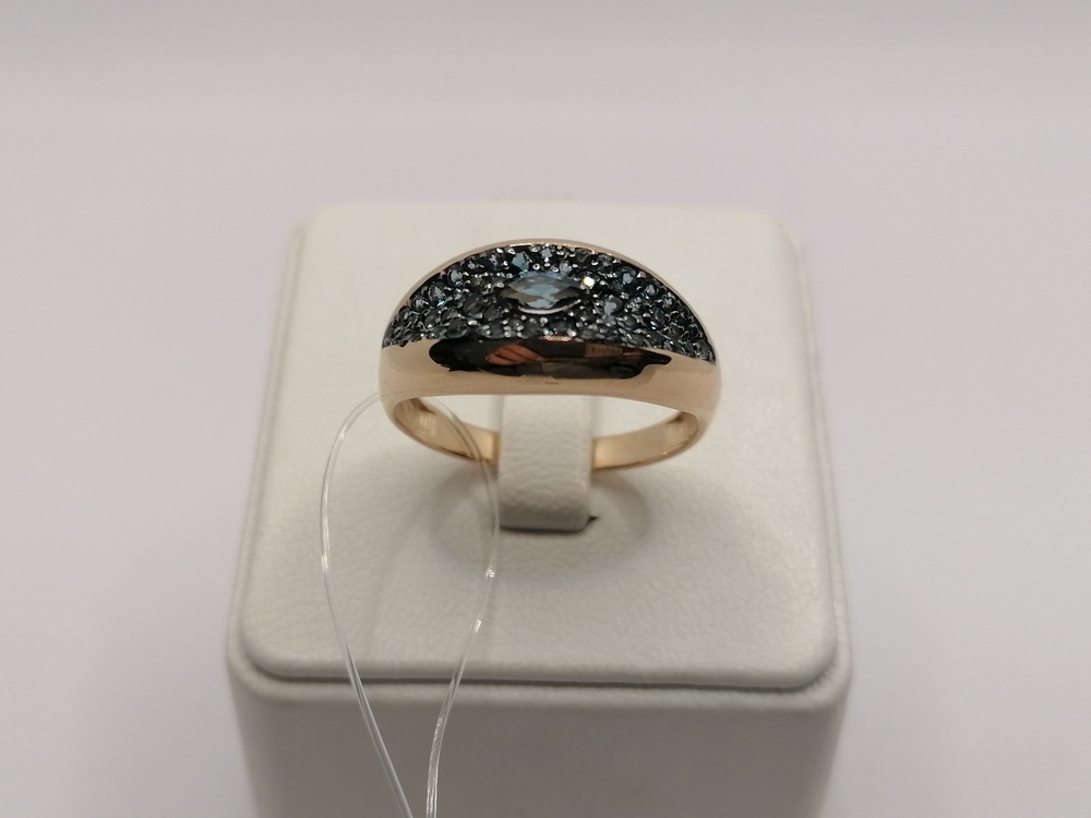 КОЛЬЦО ЛОНДОН-ТОПАЗ (Au 585)