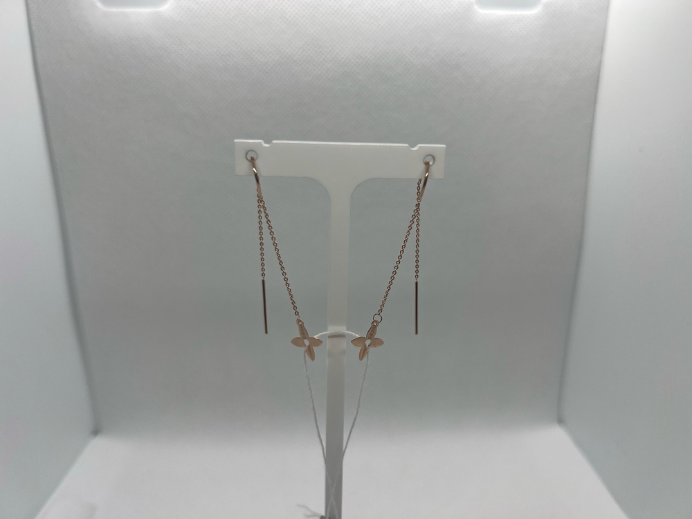 СЕРЬГИ ПРОДЕВКИ без камня (Au 585)