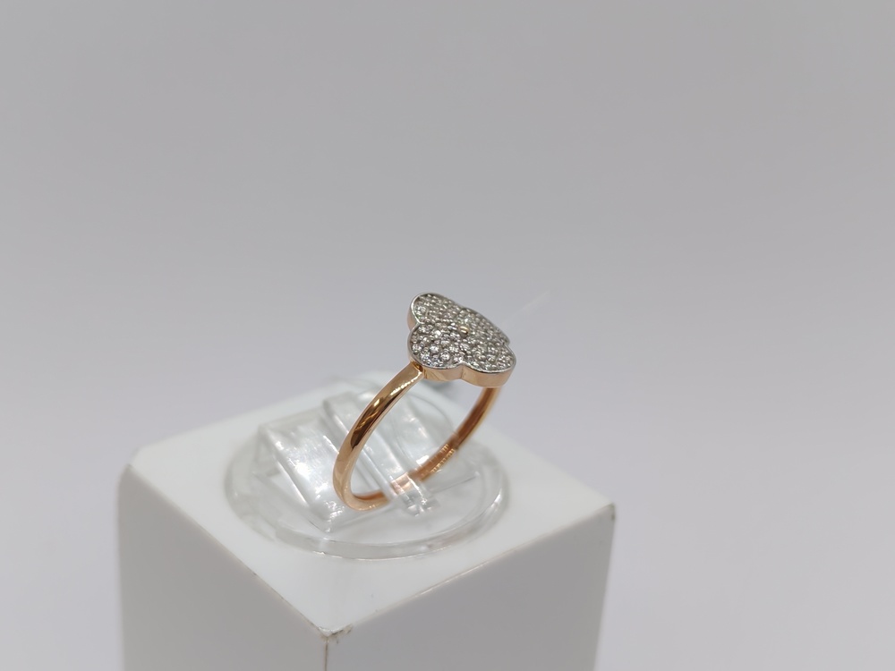 КОЛЬЦО С КАМНЯМИ (Au 585)