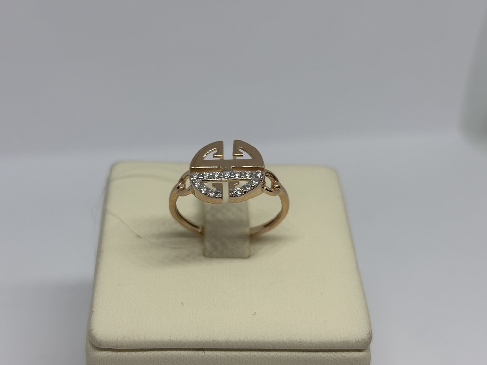 КОЛЬЦО С КАМНЯМИ (Au 585)