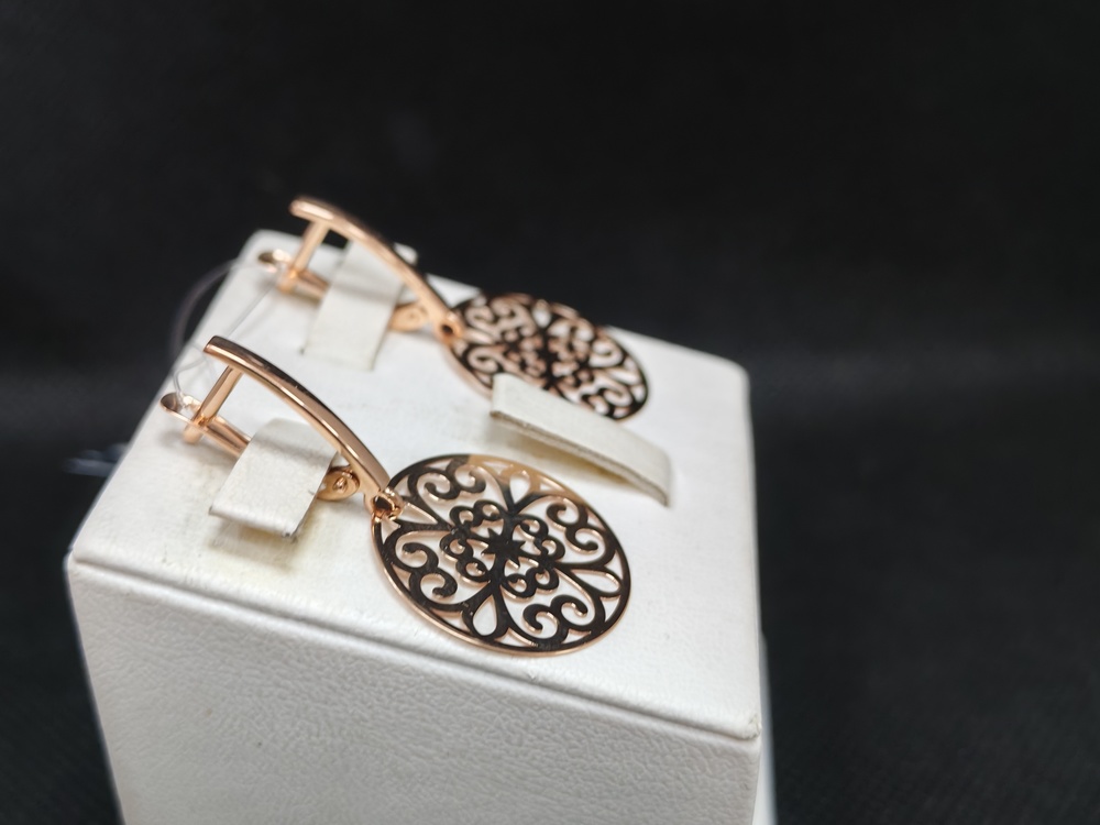 СЕРЬГИ БЕЗ КАМНЯ (Au 585)