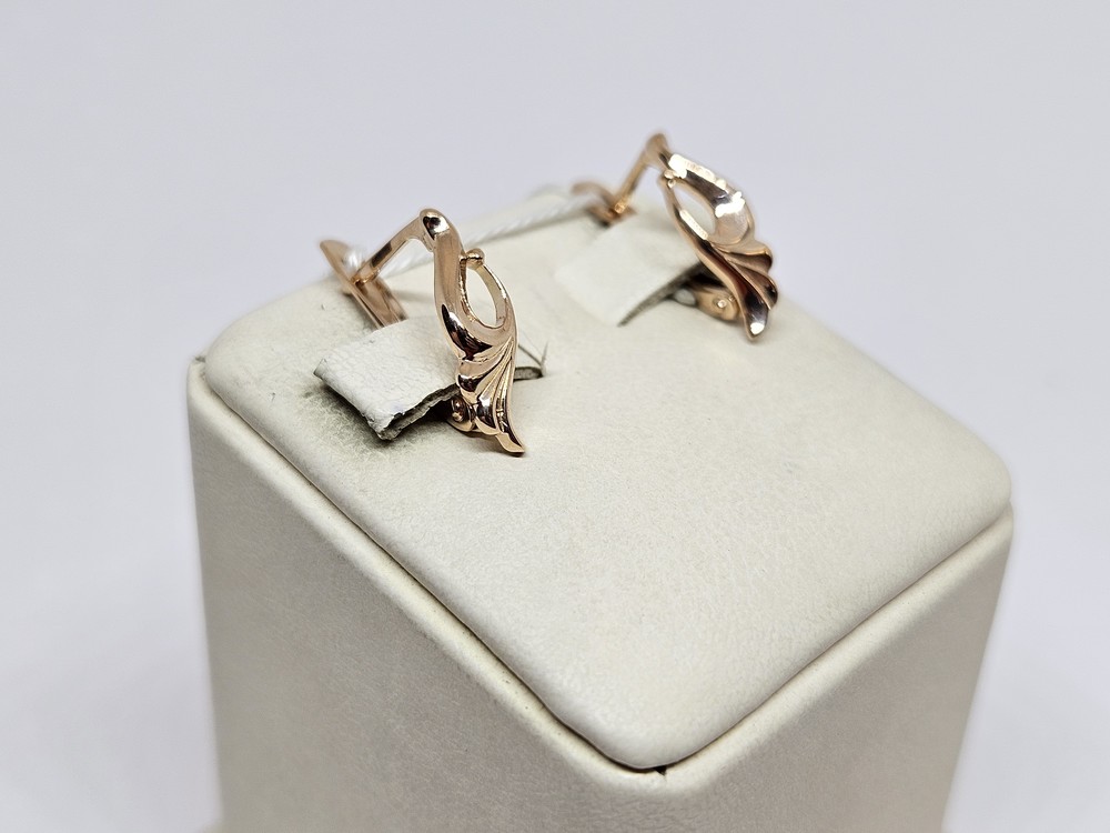 СЕРЬГИ БЕЗ КАМНЯ (Au 585)