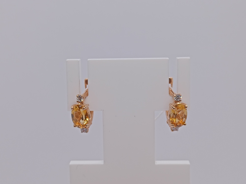 СЕРЬГИ С КАМНЯМИ (Au 585)