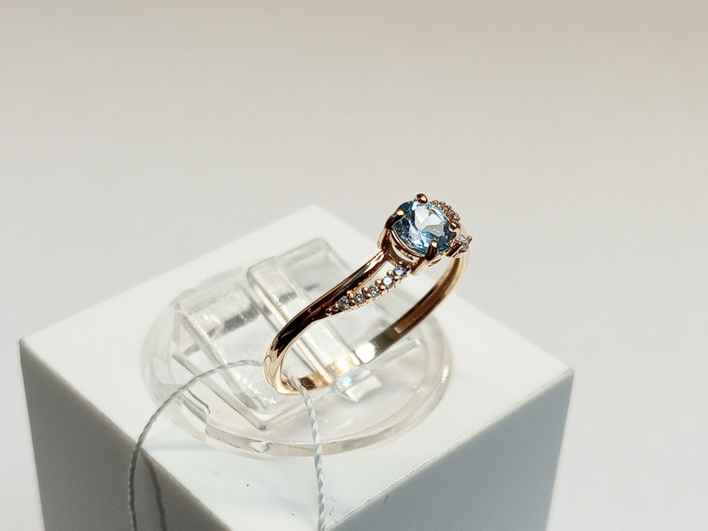 КОЛКМИ375 КОЛЬЦО С КАМНЯМИ (Au 375)