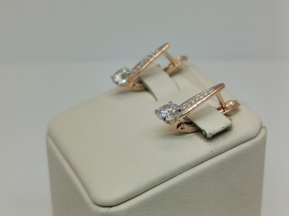 СЕРЬГИ С КАМНЯМИ (Au 585)