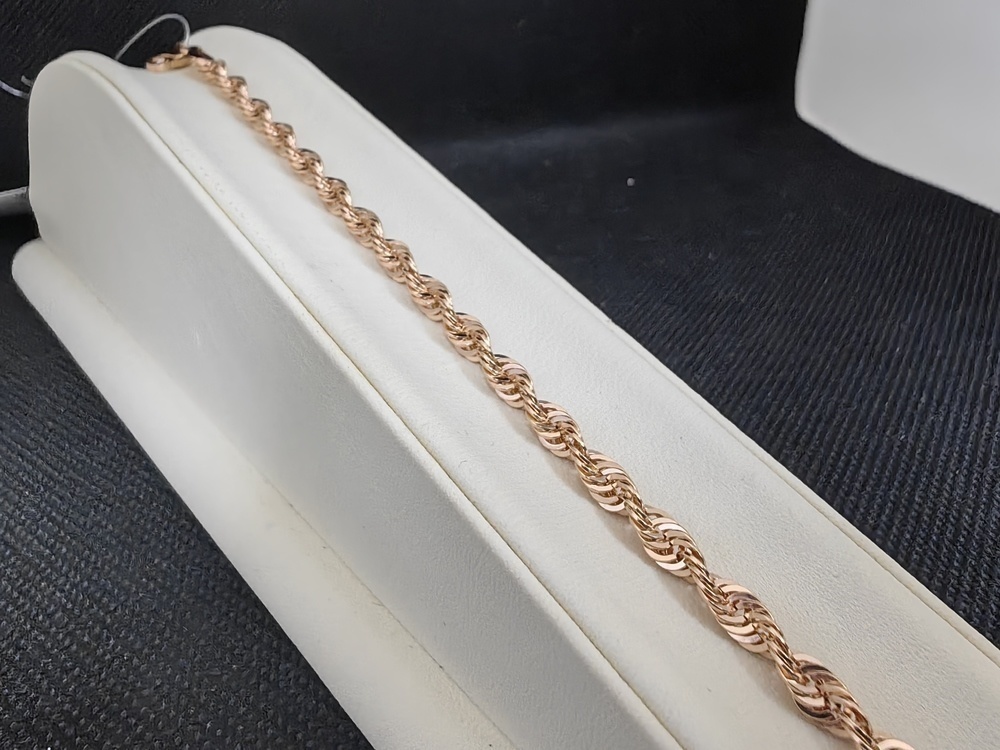 БРАСЛЕТ ПУСТОТЕЛЫЙ Веревка (Au 585)