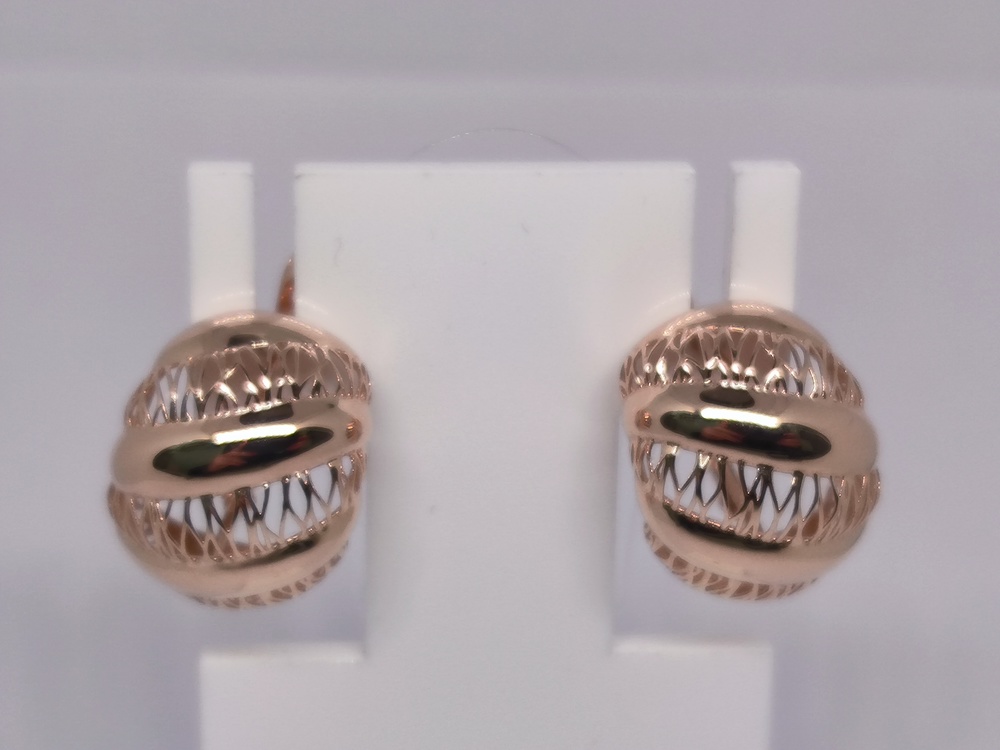 СЕРЬГИ БЕЗ КАМНЯ (Au 585)