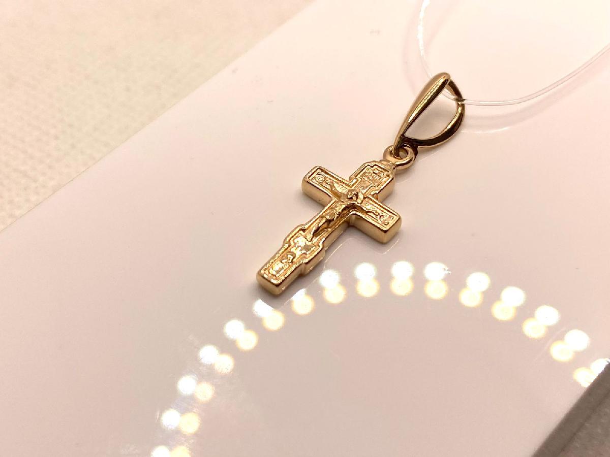 ПОДВЕСКА КРЕСТ без камня (Au 585)