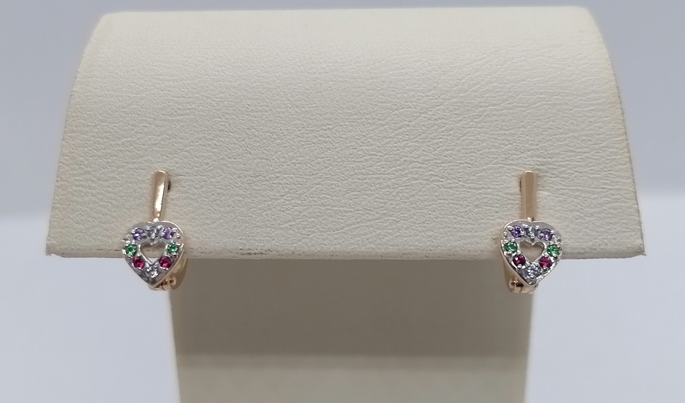 СЕРЬГИ С КАМНЯМИ (Au 585)