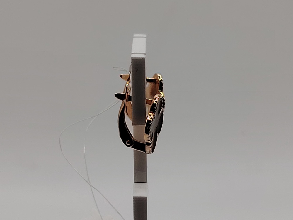 СЕРЬГИ С КАМНЕМ (Au 585)