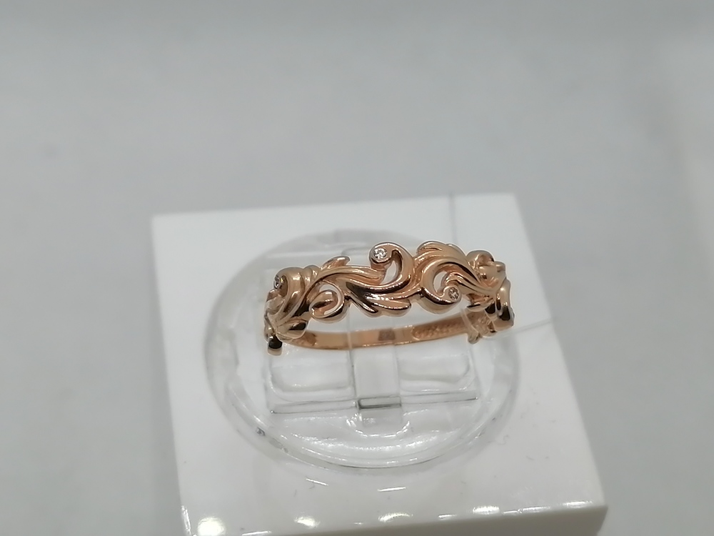 КОЛЬЦО С КАМНЯМИ (Au 585)