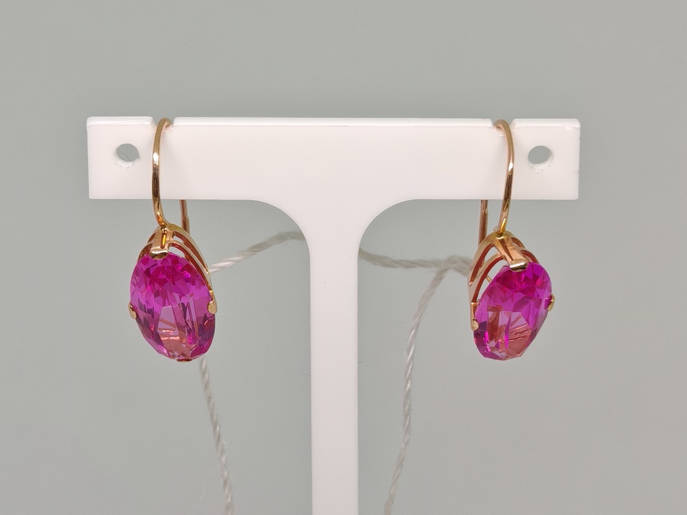 СЕРЬГИ С КАМНЕМ (Au 583)