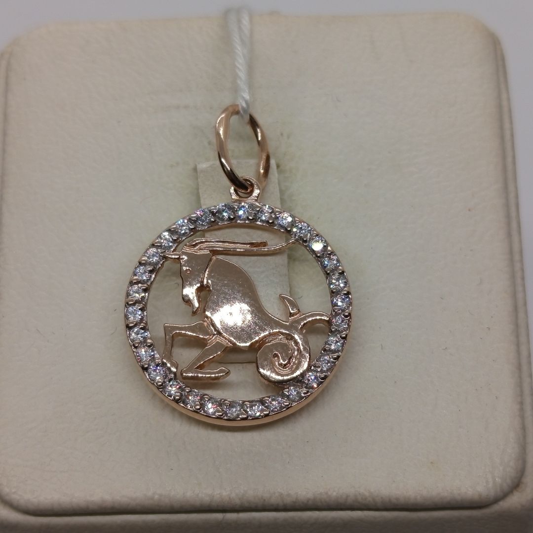 ПОДВЕСКА ЗНАК ЗОДИАКА КОЗЕРОГ Au 585