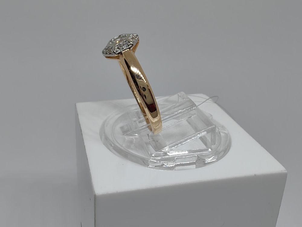 01-117858 КОЛЬЦО С КАМНЯМИ (Au 585)