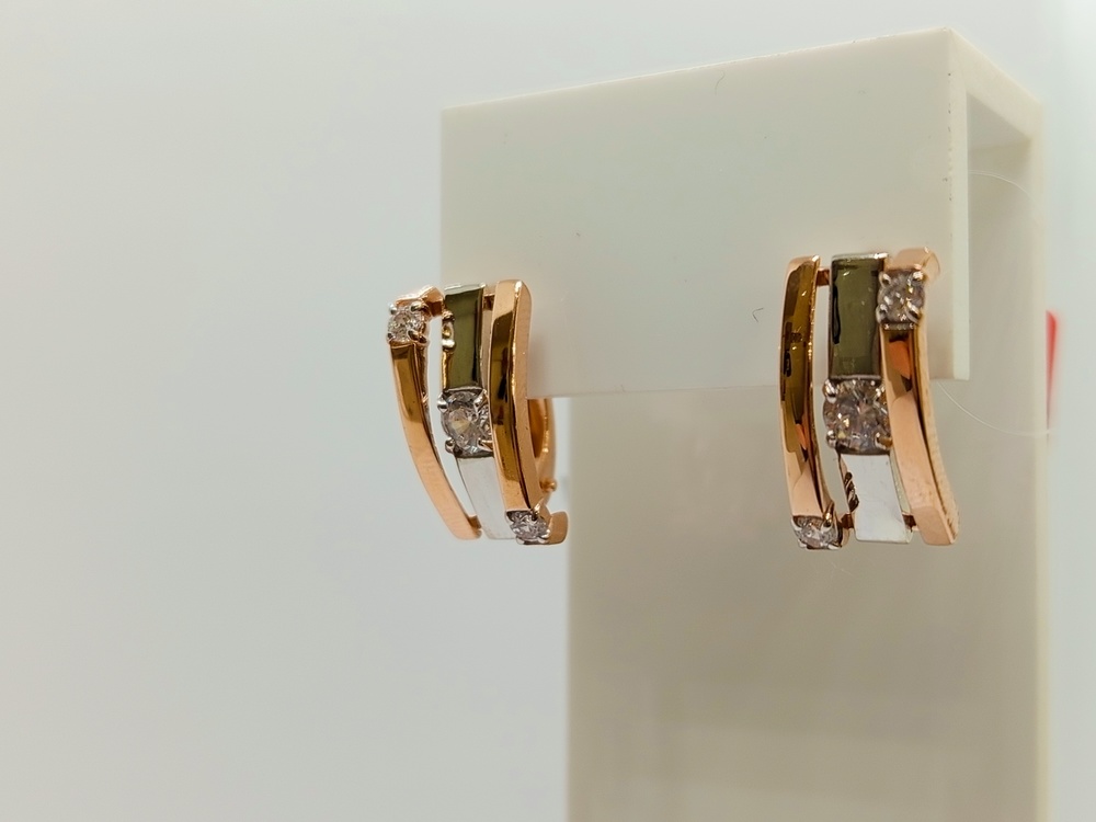 СЕРЬГИ С КАМНЯМИ (Au 585)