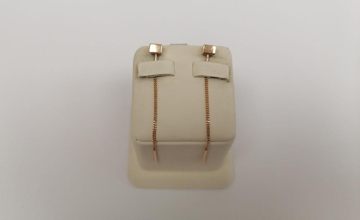 СЕРЬГИ ПРОДЕВКИ без камня (Au 585)