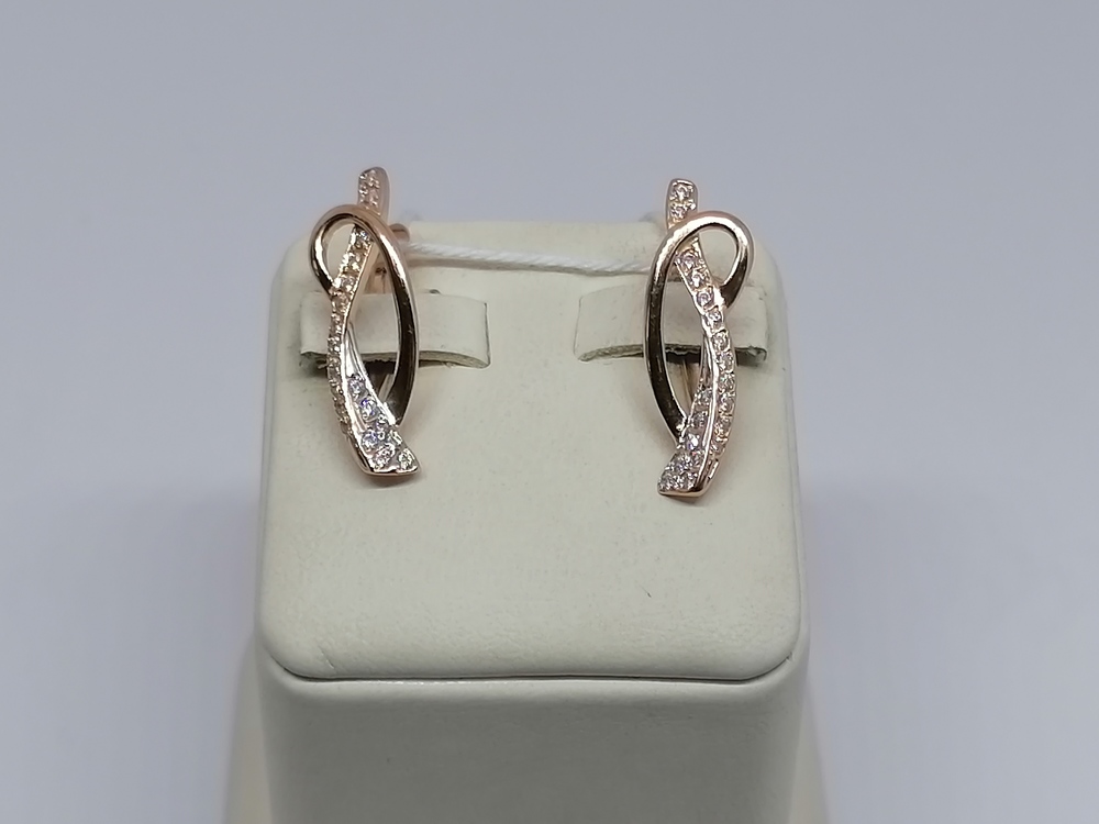 СЕРЬГИ С КАМНЯМИ (Au 585)