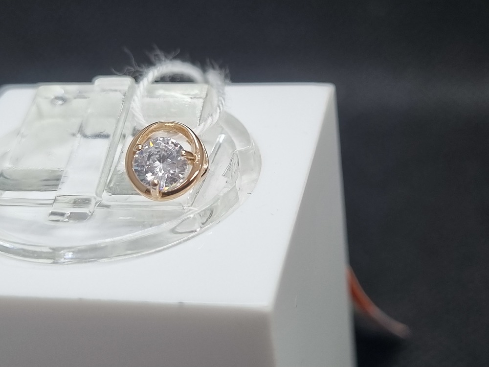 ПОДКМ585 ПОДВЕСКА С КАМНЕМ (Au 585)