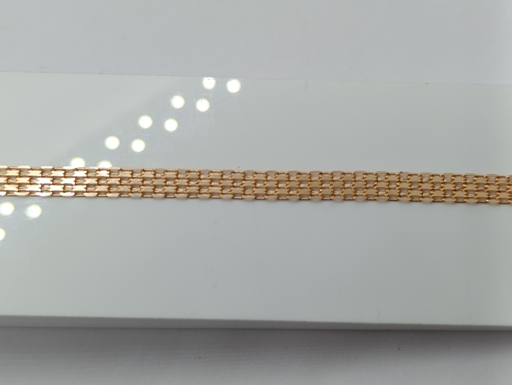 БРАСЛЕТ ПОЛНОВЕСНЫЙ Бисмарк машинный (Au 585)