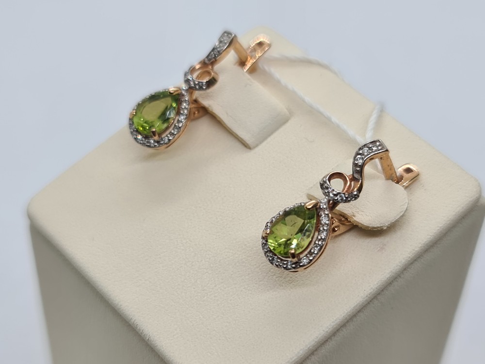 СЕРЬГИ С КАМНЯМИ (Au 585)