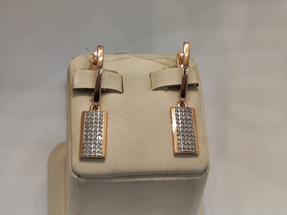 СЕРЬГИ С КАМНЯМИ (Au 585)