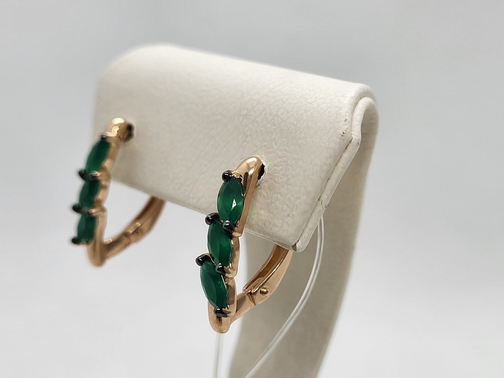 СЕРЬГИ С КАМНЯМИ (Au 585)