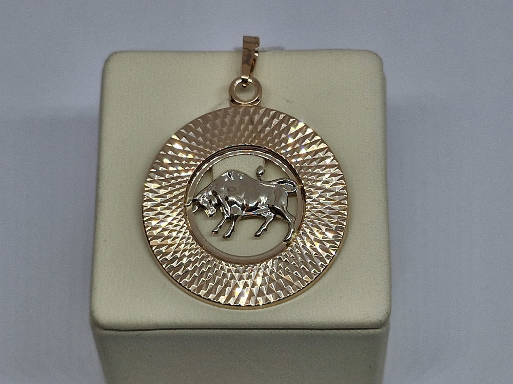 ПОДВЕСКА ЗНАК ЗОДИАКА ТЕЛЕЦ (Au 585)