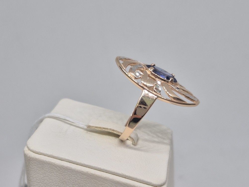 КОЛКМ585 КОЛЬЦО С КАМНЕМ (Au 585)