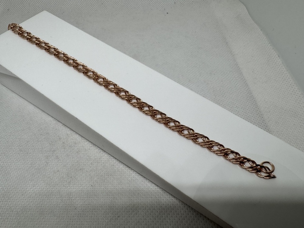 БРАСЛЕТ ПУСТОТЕЛЫЙ Ромб тройной (Au 585)