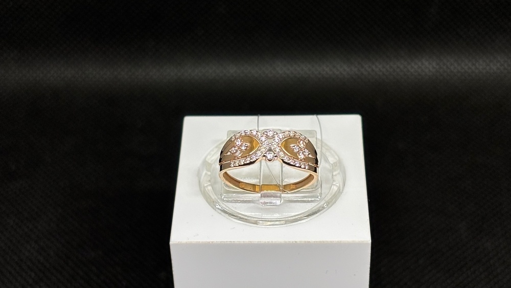 КОЛЬЦО С КАМНЯМИ (Au 585)