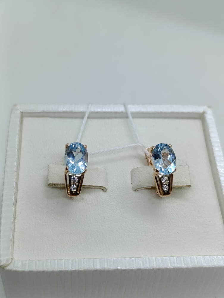 СЕРЬГИ С КАМНЯМИ (Au 585)