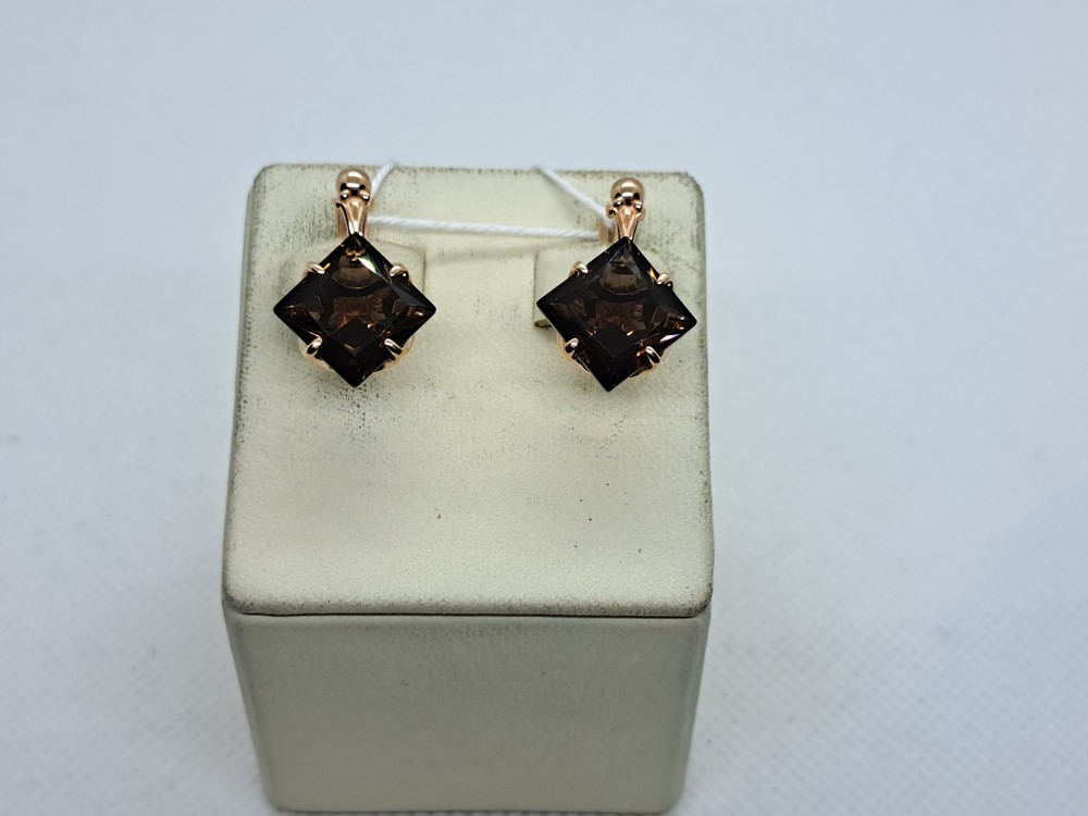 СЕРЬГИ С КАМНЕМ (Au 585)