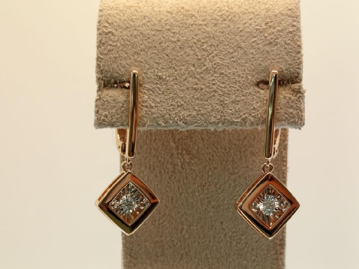 СЕРЬГИ БРИЛЛИАНТ (Au 585)