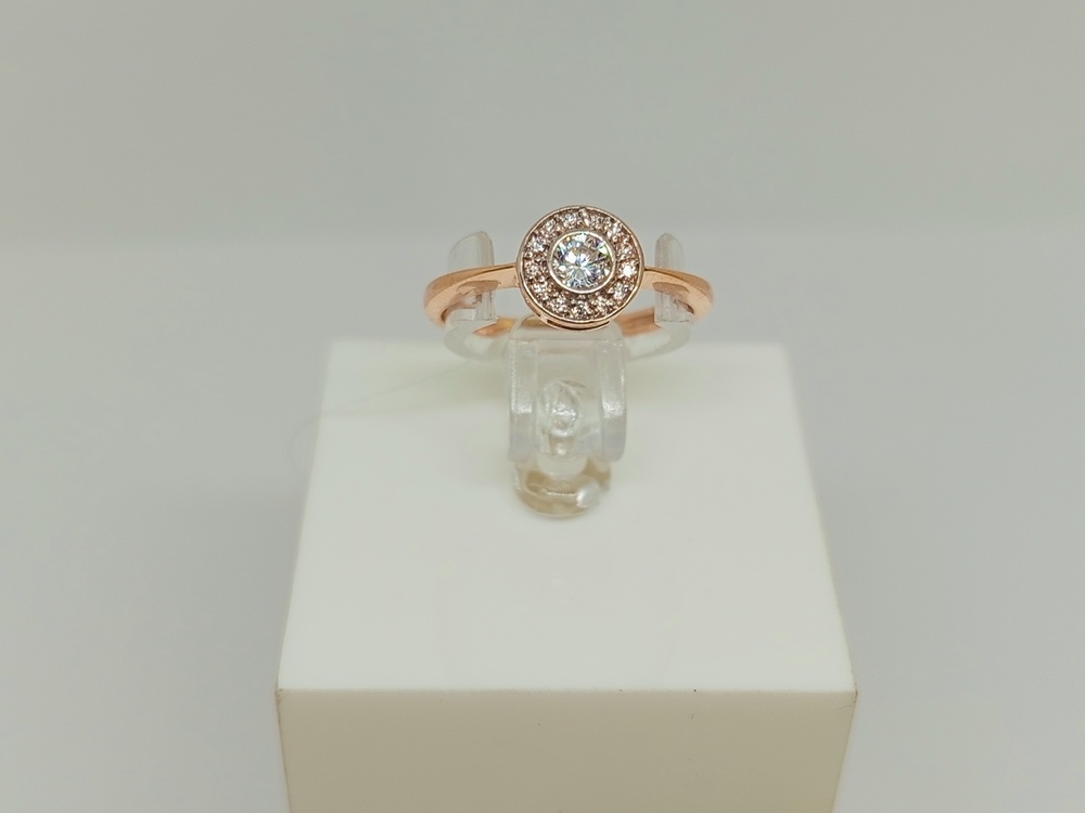 КОЛЬЦО С КАМНЯМИ (Au 585)