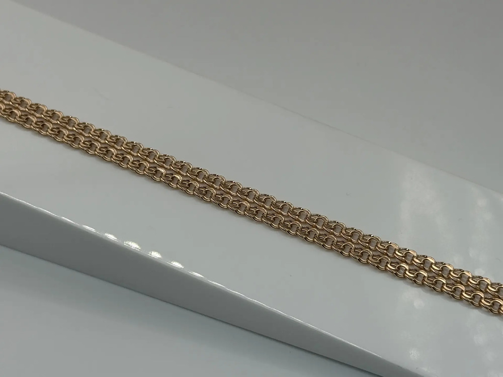 ЦЕПЬ ПУСТОТЕЛАЯ Бисмарк (Au 585)