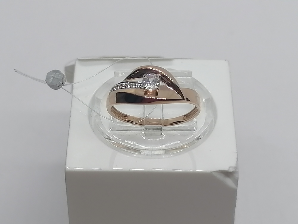 КОЛЬЦО С КАМНЯМИ (Au 585)