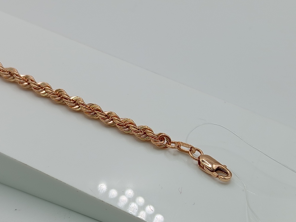 БРАСЛЕТ ПУСТОТЕЛЫЙ Веревка (Au 585)