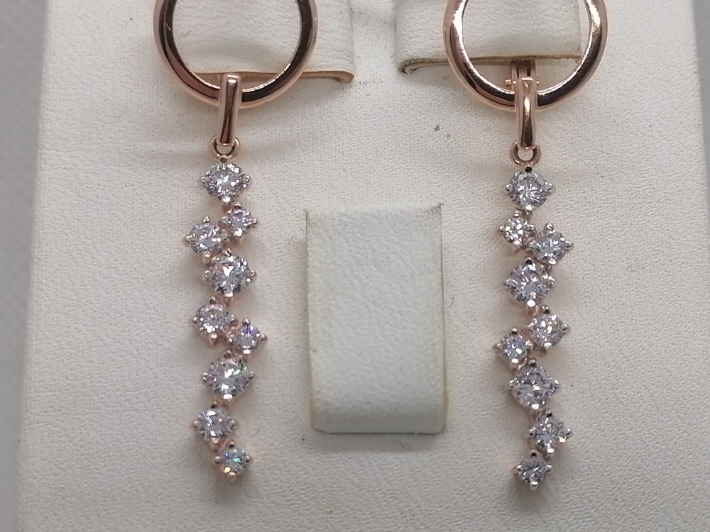 СЕРЬГИ С КАМНЯМИ (Au 585)