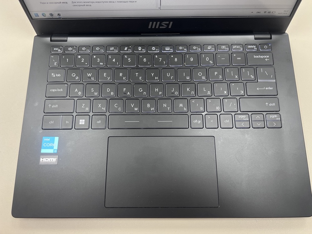 Ноутбук MSI MS-14J1; Core i3-1215U, Intel UHD Graphics, 8 Гб, 256 Гб, Нет