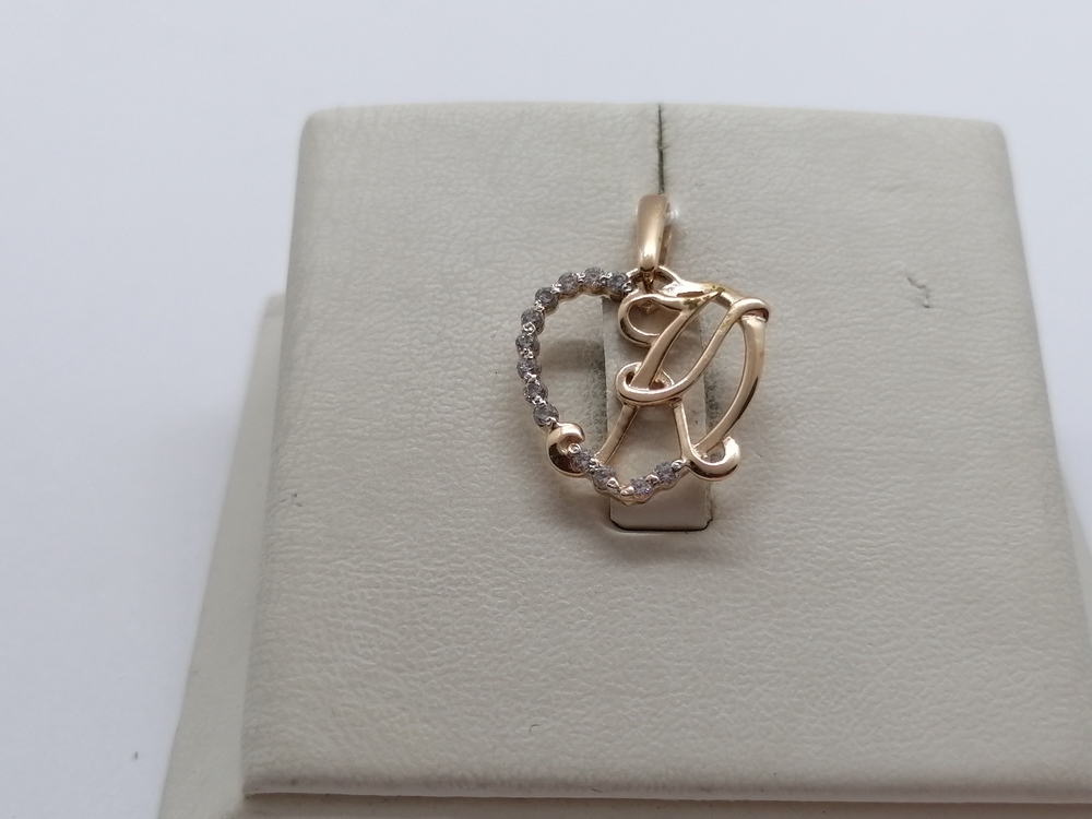 ПОДВЕСКА БУКВА К (Au 585)