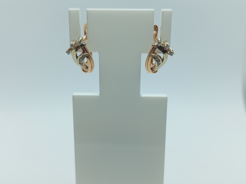 СЕРЬГИ С КАМНЯМИ (Au 585)